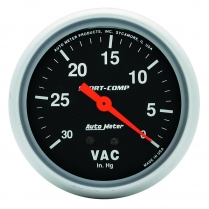 Sport-Comp 2-5/8" Vacuum Gauge - 0-30 in hg