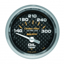Carbon Fiber 2-1/16" Oil Temp Gauge - 140-300 degree