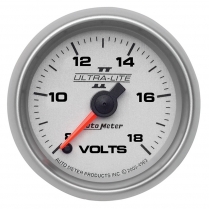 Ultra-Lite II 2-1/16" Voltmeter Gauge - 8-18 volt