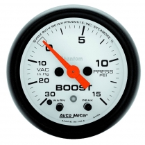 Phantom 2-1/16" Vacuum/Boost Gauge - 30 in hg/15 psi
