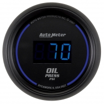Cobalt Digital 2-1/16" Oil Pressure Gauge, Blue - 5-100 psi