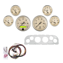 1960-63 Chevy & GMC P/U 6 Pc Antique Beige Direct-Fit Gauges