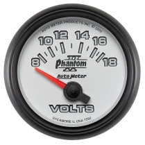 Phantom II 2-1/16" Voltmeter Gauge -8-18 volt