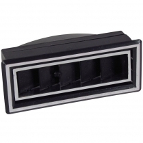Rectangular In-Dash A/C Vent Chrome Trim 1-9/16" x 3-3/4"