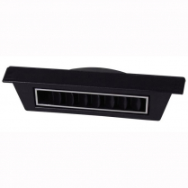Rectangular Under-Dash A/C Vent 1-5/8" x 7" - Chrome 2" Hose
