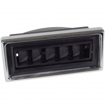 Rectangular A/C Vent with Billet Trim 4-1/4" x 2"- Polished