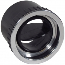 Round A/C Vent Single Vane with Recessed Aluminum Bezel