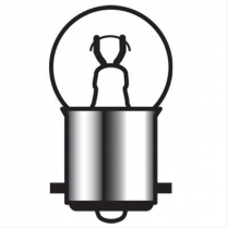 Bright Bulb&nbsp;Single Contact with Straight Pins - Clear 6 CP