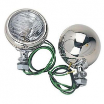 1932 Ford Car & Pickup Chrome & SS Cowl Lamps w/Turn Signal