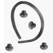 1932 Ford Car & Pickup Rear Frame Horn Cover Plugs & Trim