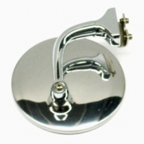 Universal Left or Right 4" Peep Mirror with Curved Arm