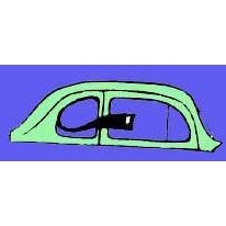 1928-48 Ford Coupe Rubber Fixed Quarter Window Seal