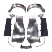 1932 Ford Smooth Steel Fender Package w/Rubber R/Boards