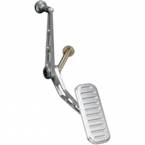 1955-57 Chevy Pass Throttle Pedal Assembly - Ball Mill Alum