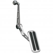 1955-57 Chevy Pass Gas Pedal 1" Longer Arm - Alum & Rubber
