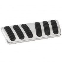 1976-03 GM Truck Auto Curved Brake Pedal Pad - Alum & Rubber