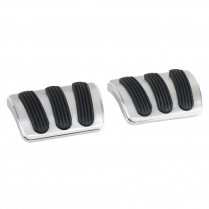 1967-69 Dart & Cuda Brake/Clutch Pedal Pads - Alum & Rubber