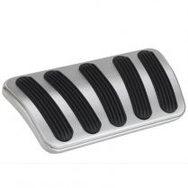 1967-72 Chevy C-10 Curved Auto Brake Pedal Pad Alum & Rubber
