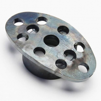 Lokar Lakester Steel Dimmer Cover - Raw Steel