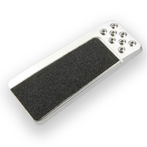 Goolsby Edition Edge Throttle Pedal Pad w/Grip Tape - Alum