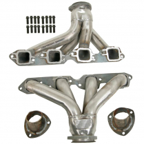 1927-48 Street Rod BBC Block Hugger Headers - Plain Steel