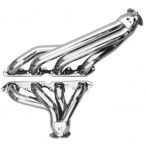 1955-57 Chevy BB Block Hugger Headers - Silver Coated