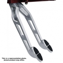 Kugel 180 Deg XL Oval Auto Brake Pedal Arm - Alum & Rubber