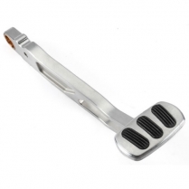 1955-57 Chevy Pass Rect Brake Pedal Arm & Pad - Alum/Rubber