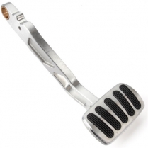 1955-57 Chevy Pass Rect Brake Pedal Arm & Pad - Alum/Rubber