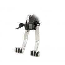 1955-57 Chevy Pass Rect Brake/Clutch Pedal Arms- Alum/Rubber