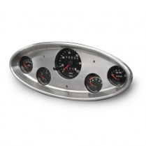 1932 Ford Style Dash Insert 3-3/8" Classic 2 Gauge - Satin