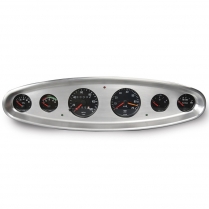 6-Gauge Alum Dash Insert 3-1/8 VDO & Auto Meter - Polished