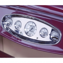 5-Gauge Digital Dash Insert for VDO, Winged Series- Polished