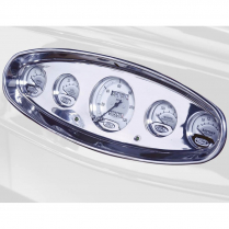 5-Gauge Digital Dash Insert for VDO, Winged Series- Brushed