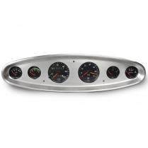 6-Gauge Digital Dash Insert for VDO, Winged Series- Polished