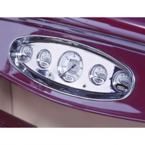 5-Gauge Dash Insert for Auto Meter, Moon - Brushed