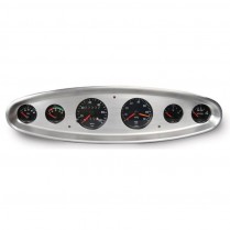 6-Gauge Alum Dash Insert for 3-3/8" Auto Meter - Polished