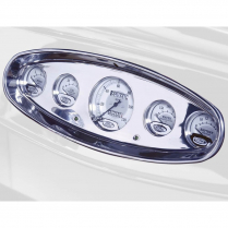 5-Gauge Dash Insert for Classic Low Step Bezels - Brushed