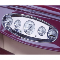 5-Gauge Dash Insert for 3-3/8" Classic High Step - Brushed