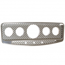 Goolsby Auburn Engine Turned 5-Gauge 3-3/8" Dash Insert