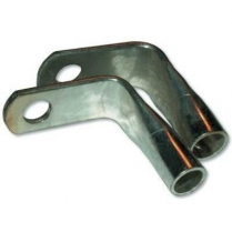 1 Gauge 3/8" Stud Hole 90 Degree Cable Lugs - Pack of 2
