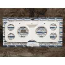 1955-59 GMC P/U ATM Pro-Comp 6 Gauge 3-3/8" Dash Insert