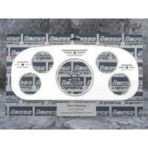 1935-37 Ford P/U Classic/Dolphin 5 Gauge 3-3/8" Dash Insert