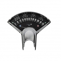 1955-56 Chevy Pass Black BelEra III Gauge Kit