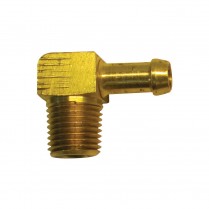 90 Degree 1/4" NPT to 5/16" Hose Barb