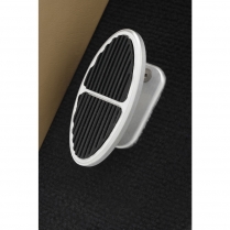 Oval Foot Rest Pad - Aluminum & Rubber