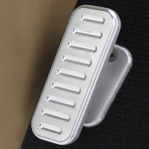 Rectangular Foot Rest Pad - Aluminum Ball Milled