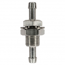 5/16" Hose Barb to 5/16" Hose Barb Bulkhead Fitting