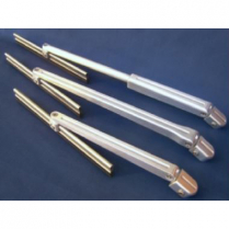 Adjustable Wiper with 10" Flat Blade - 1/4" & 10-32 Shaft