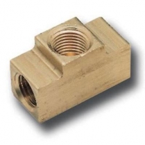 Brass Brake Line Tees for 1/4" Inverted Flare Line
